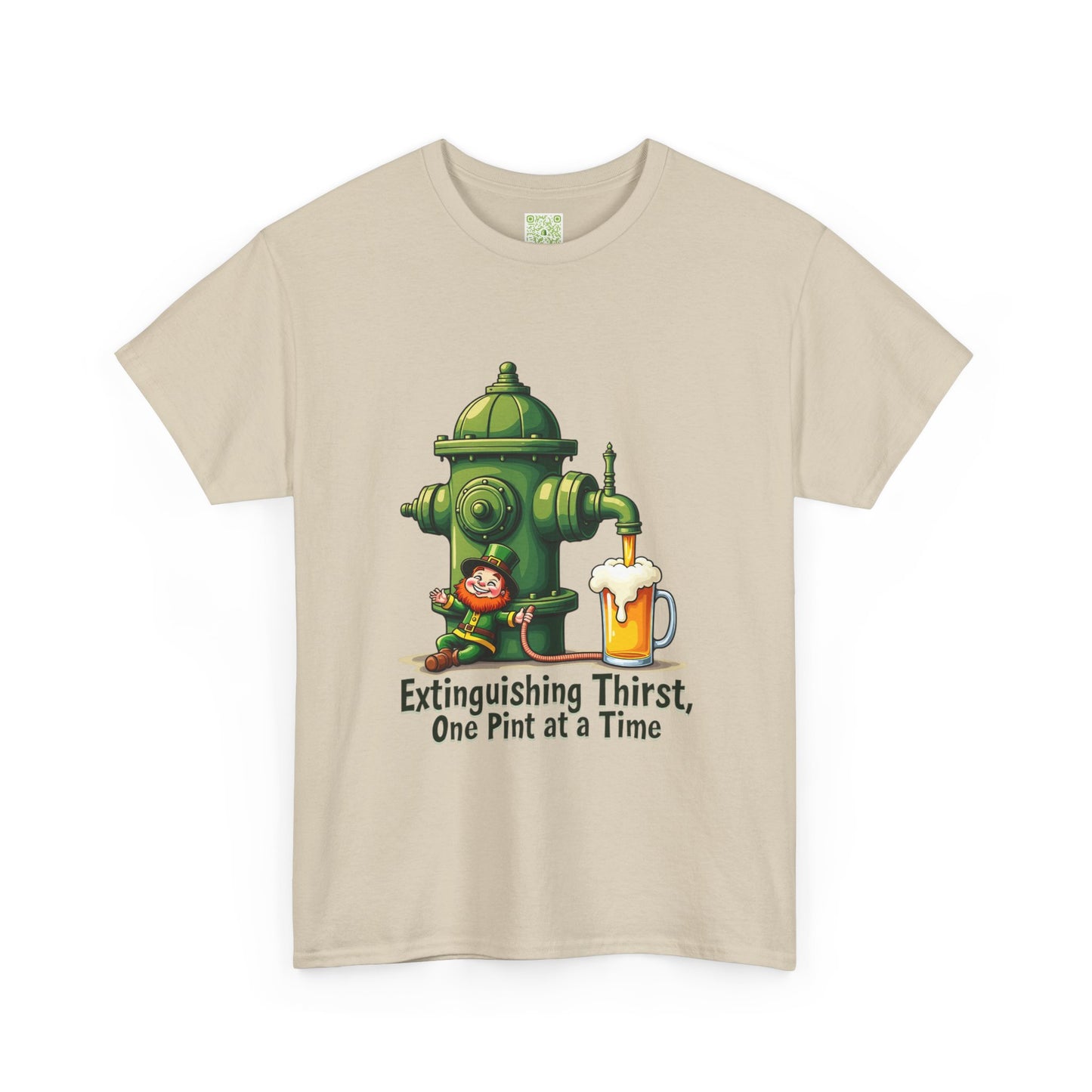 Funny Extinguishing Thirst Unisex Heavy Cotton Tee - Perfect for Pub Lovers, Beer Enthusiasts, Party Goers, Gift, Unisex