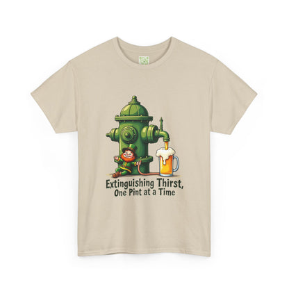 Funny Extinguishing Thirst Unisex Heavy Cotton Tee - Perfect for Pub Lovers, Beer Enthusiasts, Party Goers, Gift, Unisex