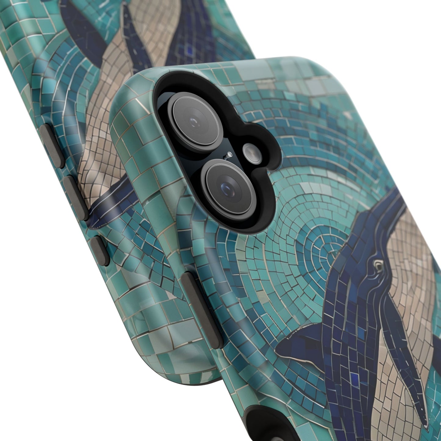 Whale Watching Mosaic iPhone Case, Whale Art, Unique Phone Case, Humpback Whale, Whale Gift, Marine Biology, Whale Watcher