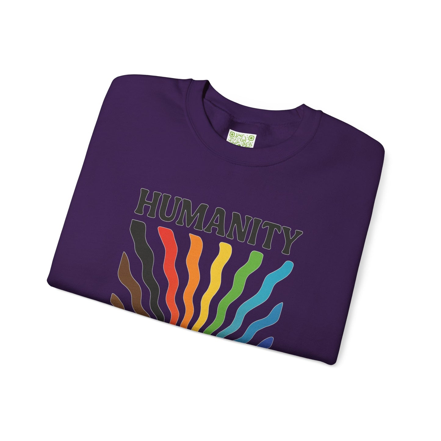 Pride Month Crewneck Sweatshirt, Humanity is Inclusive, LGBT Shirt, Lesbian Pride, Bisexual, Transgender, Equal Rights, pridemonth