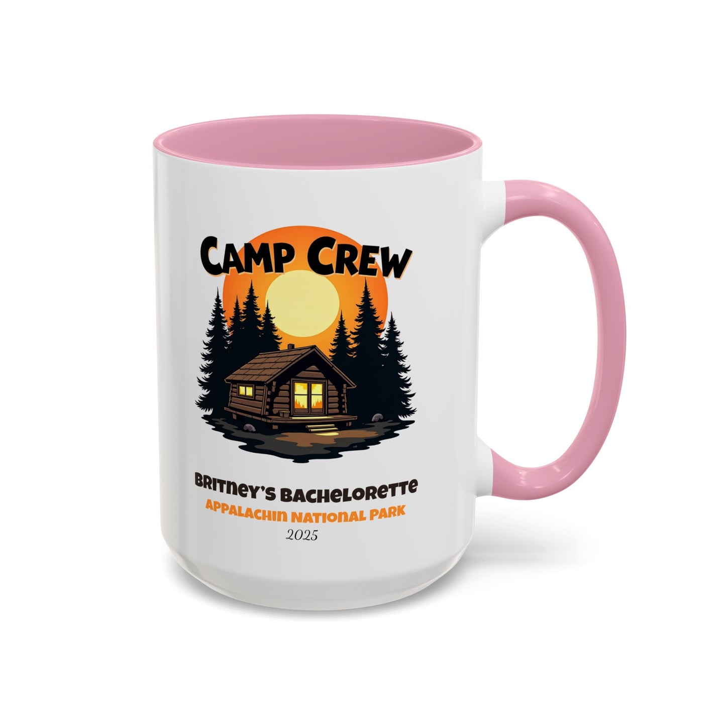 Camp Crew Accent Coffee Mug, Hen Party Favors, Camp Bachelorette, Bachelorette Cup, Girls Trip Gifts, Bride Tribe