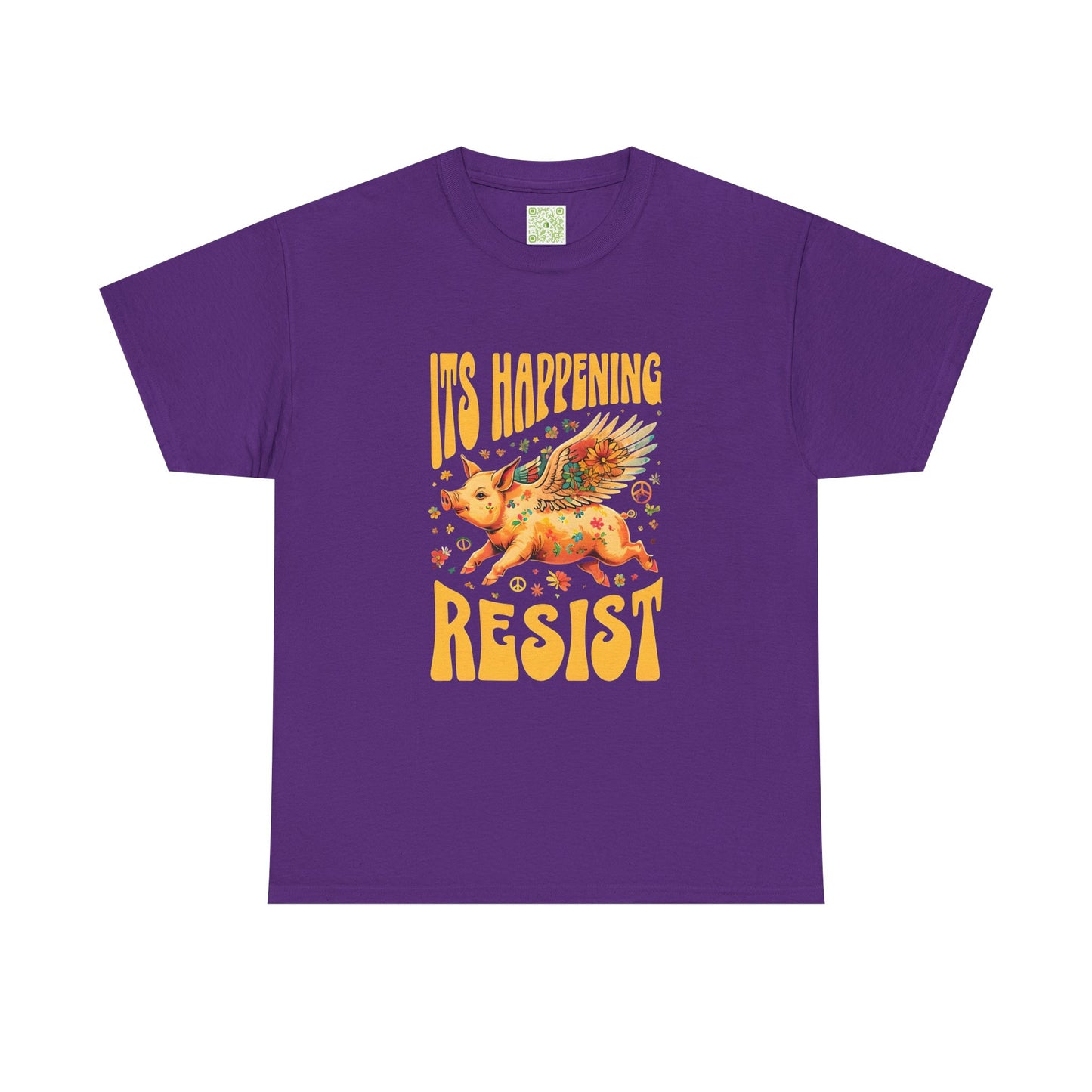 When Pigs Fly Resist Shirt, Flying Pig Tee, Pigs with Wings, Pig Lover Gift, Cute Pig Shirt, Pig Tshirt, Piglet
