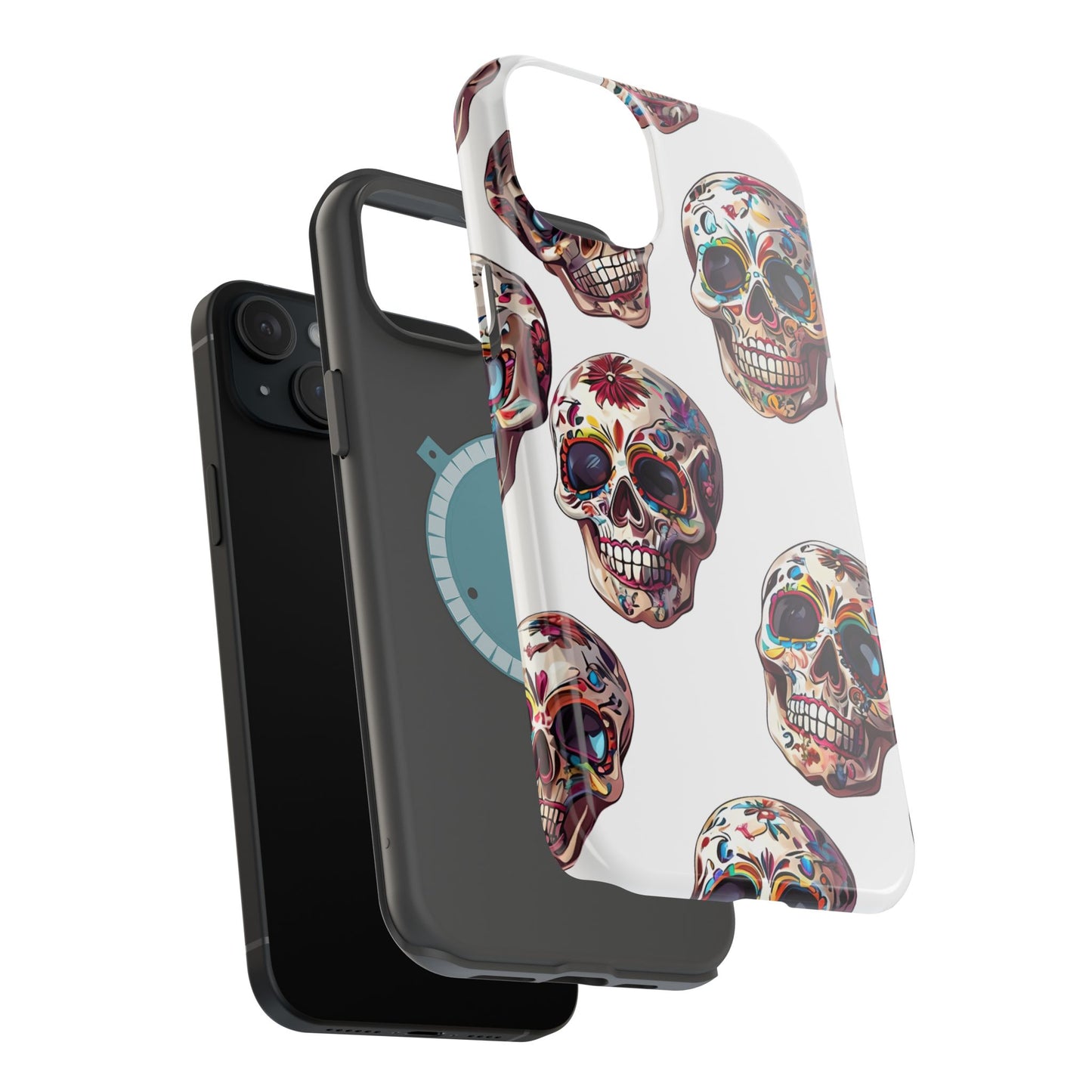 Sugar Skull Phone Case, Dia De Los Muertos, Day Of The Dead, Mexican Tradition, Sugar Skull Art, Wireless Charger