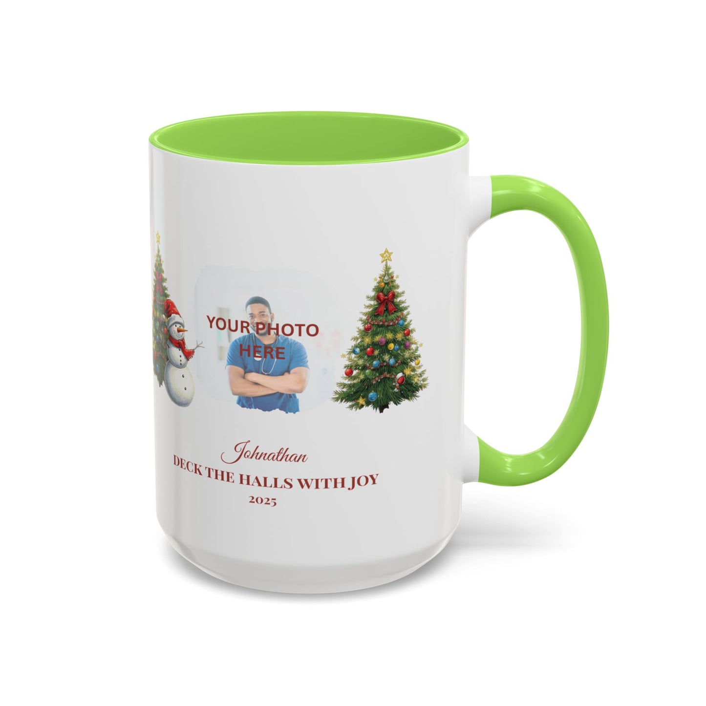 Personalized Snowman Mug with Custom Photo – Cute Christmas Cocoa Cup, Holiday Gift for Neighbors, Snowman Coffee Mug 2025