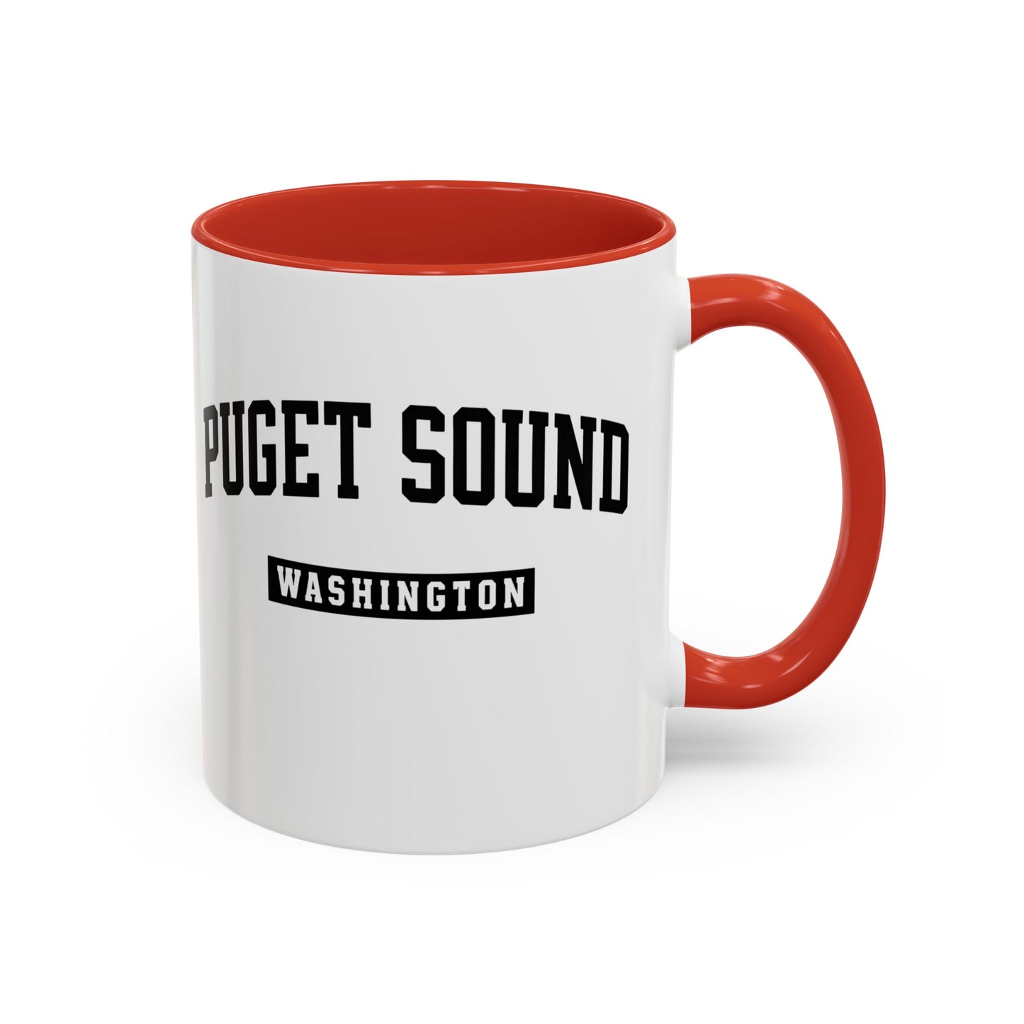 Puget Sound Washington Accent Coffee Mug, Tacoma, Puget Sound Gift, Puget Sound WA, Washington Souvenir, Puget Sound Mug