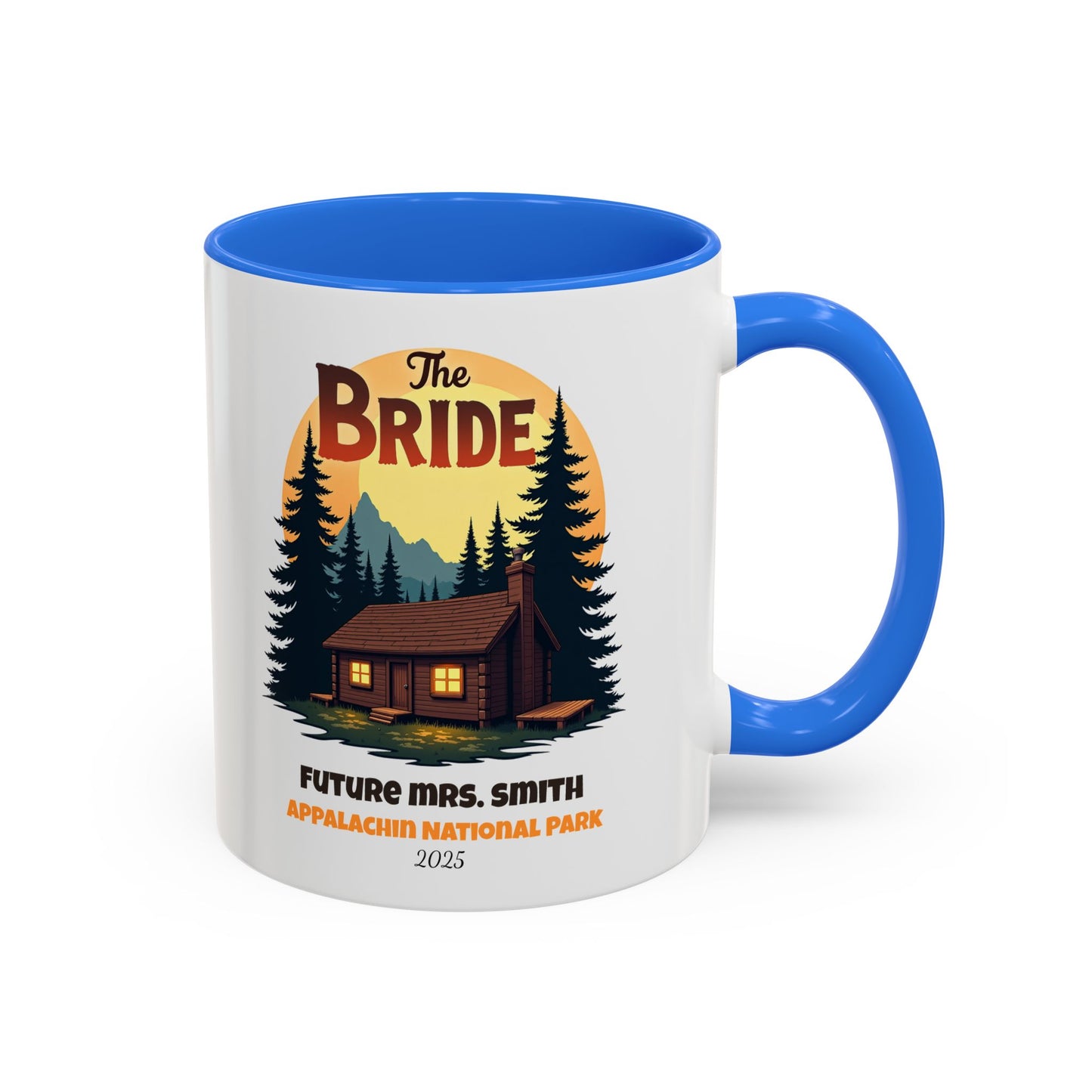 Camp Bride Accent Coffee Mug, Hen Party Favors, Bachelorette Cup, Girls Trip Gifts, Camp Bach, Bride Tribe