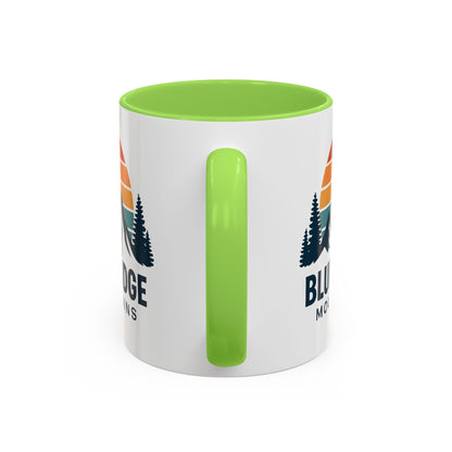 Blue Ridge Mountains, One Happy Camper, Accent Coffee Mug, Blueridge Mug, Blue Ridge Parkway, Camping Coffee Mug, Camping Gift