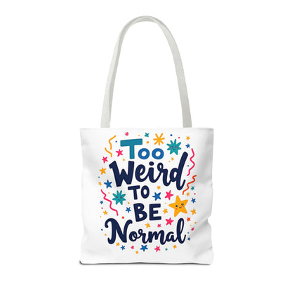 Enneagram Type 4 Tote Bag, To Weird to Be Normal, Personality Test, Enneagram Four, Self Growth Accessories