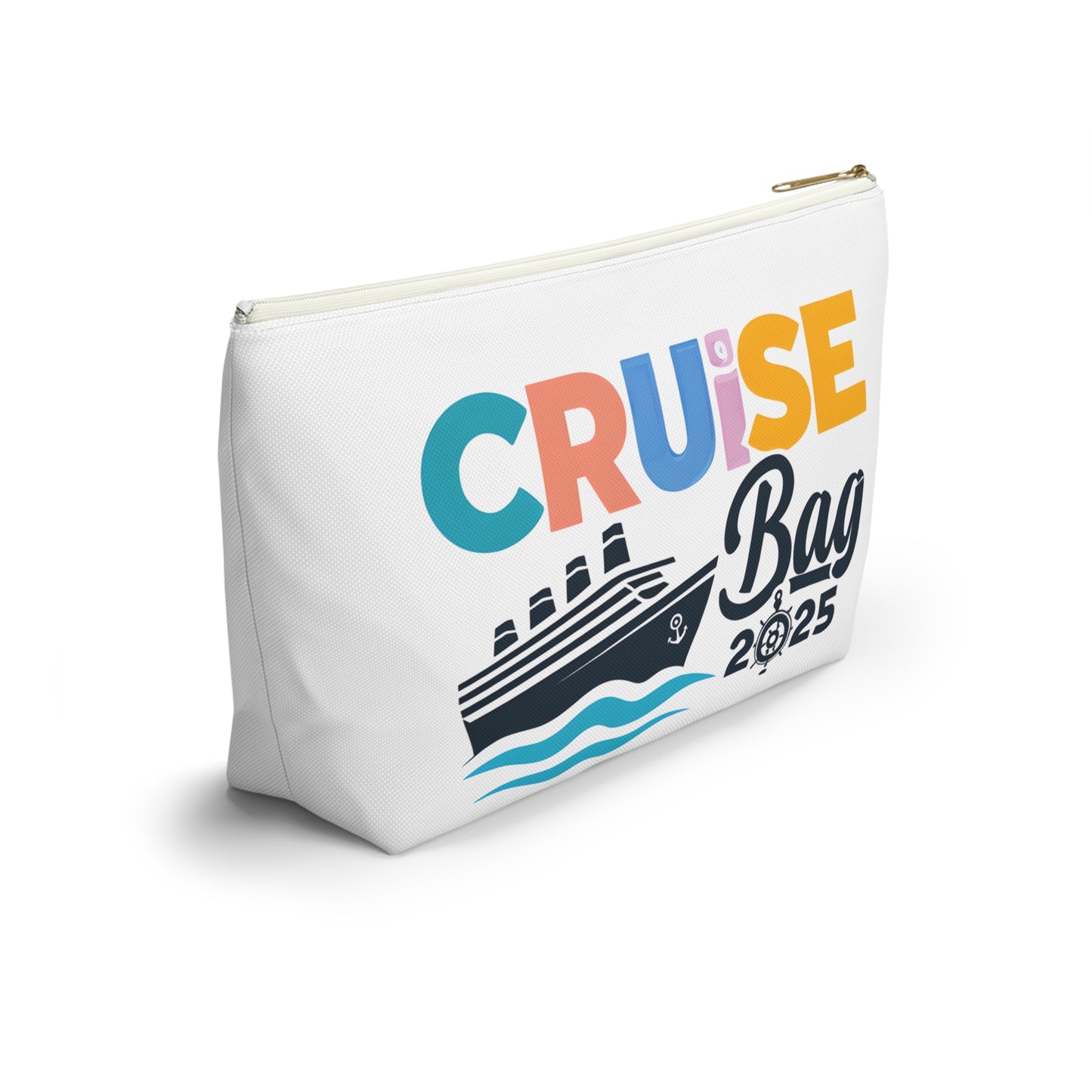 Cruise Accessory Pouch, Canvas Pouch, Nautical Theme, Travel Bag, Vacation Essentials, Beach Trip Bag, Gift for Travelers