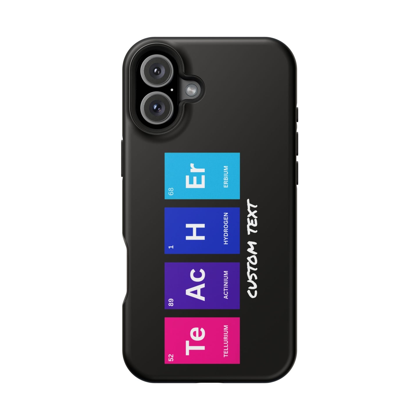 Teacher Element Magnetic Tough Case, Gift for Educator, First Year Teacher, Trendy iPhone Case, Periodic Table