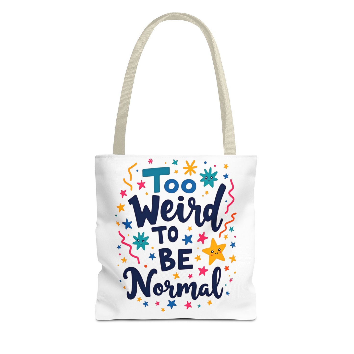 Enneagram Type 4 Tote Bag, To Weird to Be Normal, Personality Test, Enneagram Four, Self Growth Accessories