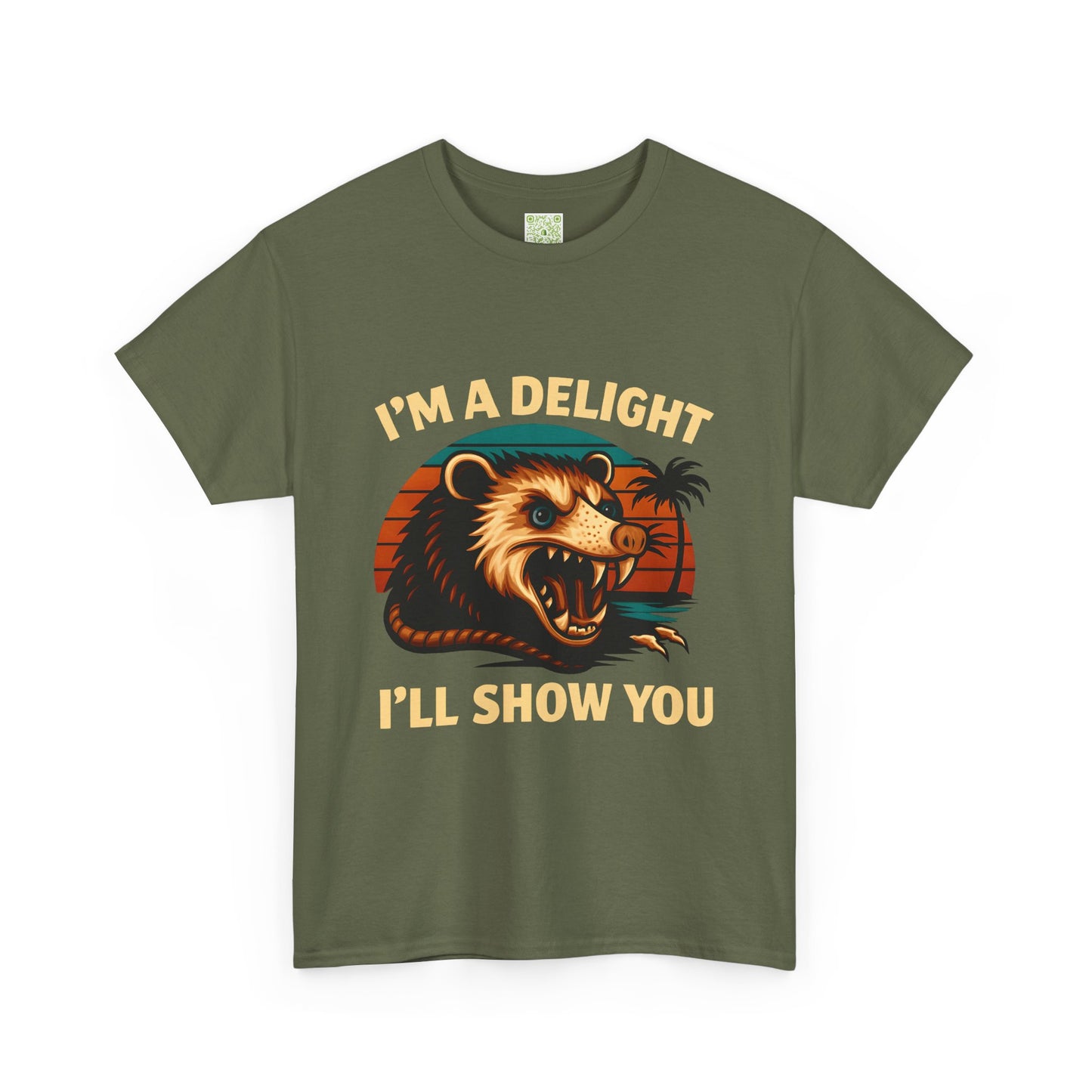Angry Opossum Shirt, "I’m a Delight, I’ll Show You", Funny Opossum, Opossum Lover Shirt, Graphic Tee, Top Selling T-Shirts