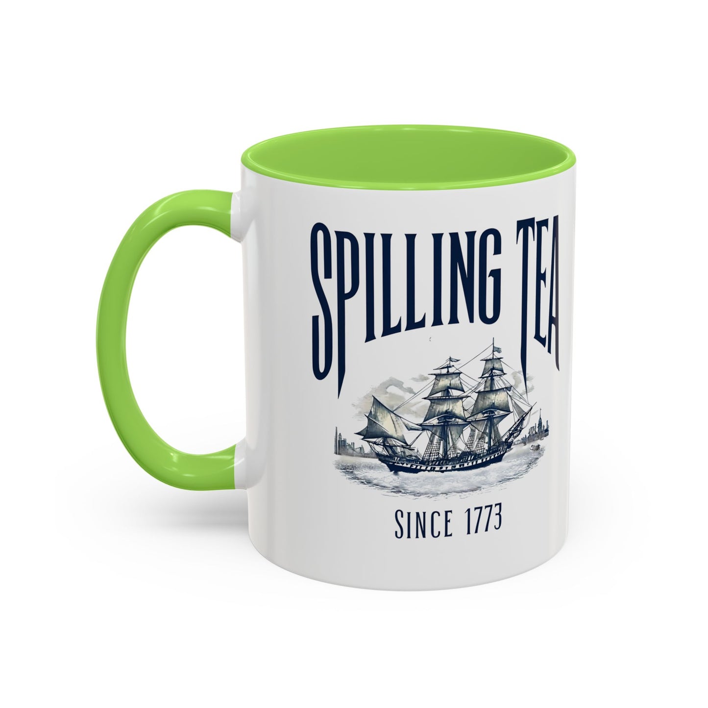 Spilling Tea Since 1773 Coffee Mug, Patriotic Coffee Mug, Funny Patriot Gift, American Freedom, Memorial Day
