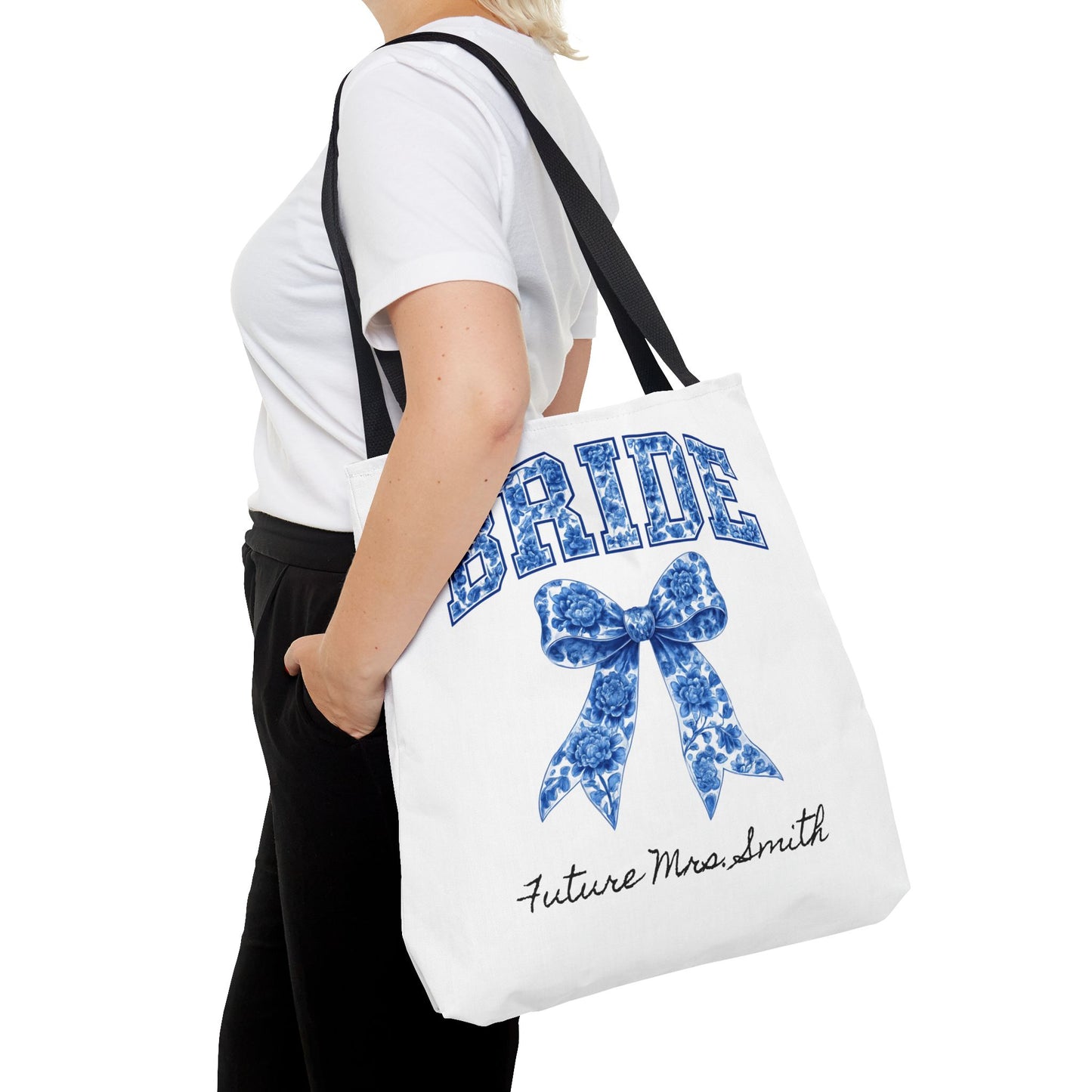 Bridal Tote Bag, Future Mrs. Smith Gift, Wedding Planning, Bride-to-Be Accessory, Personalized Bridal Shower Favor