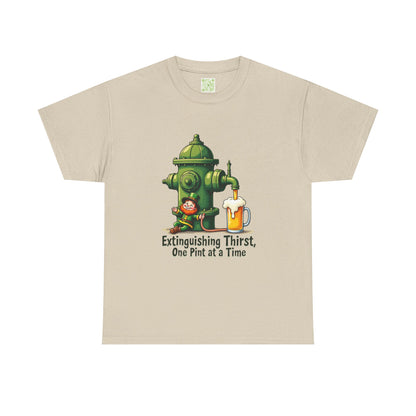 Funny Extinguishing Thirst Unisex Heavy Cotton Tee - Perfect for Pub Lovers, Beer Enthusiasts, Party Goers, Gift, Unisex