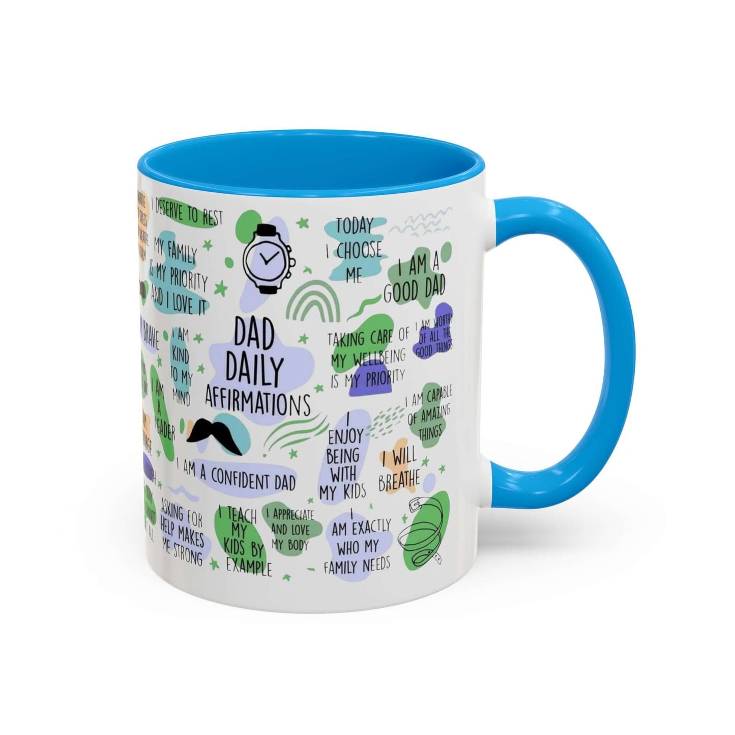 Dad Affirmations Multi Color Mug