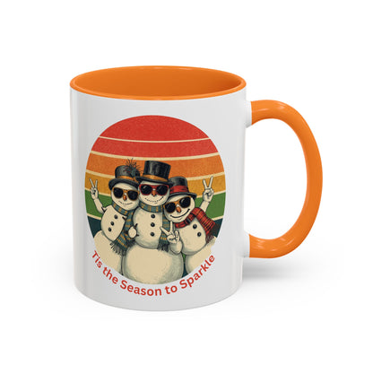 Retro Winter Snowman Mug, Christmas Mug, Nurse Holiday Gift, Gift for Nurse, Nursing Christmas, Nurse Gift, Snowman Mug