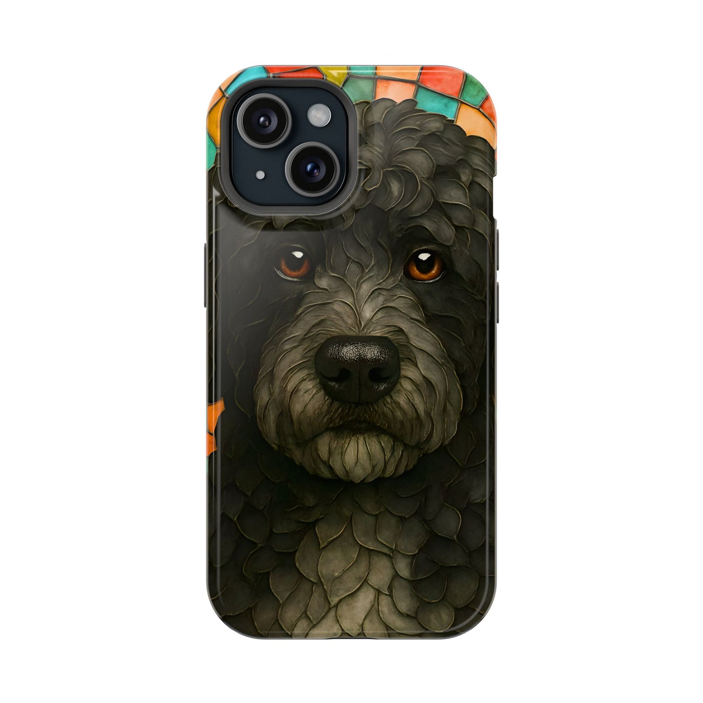 Portuguese Water Dog Mosaic Phone Case, Dog iPhone Case, Portie Dog Phone Case, Dog Lover Gift, Dog Phone Accessory