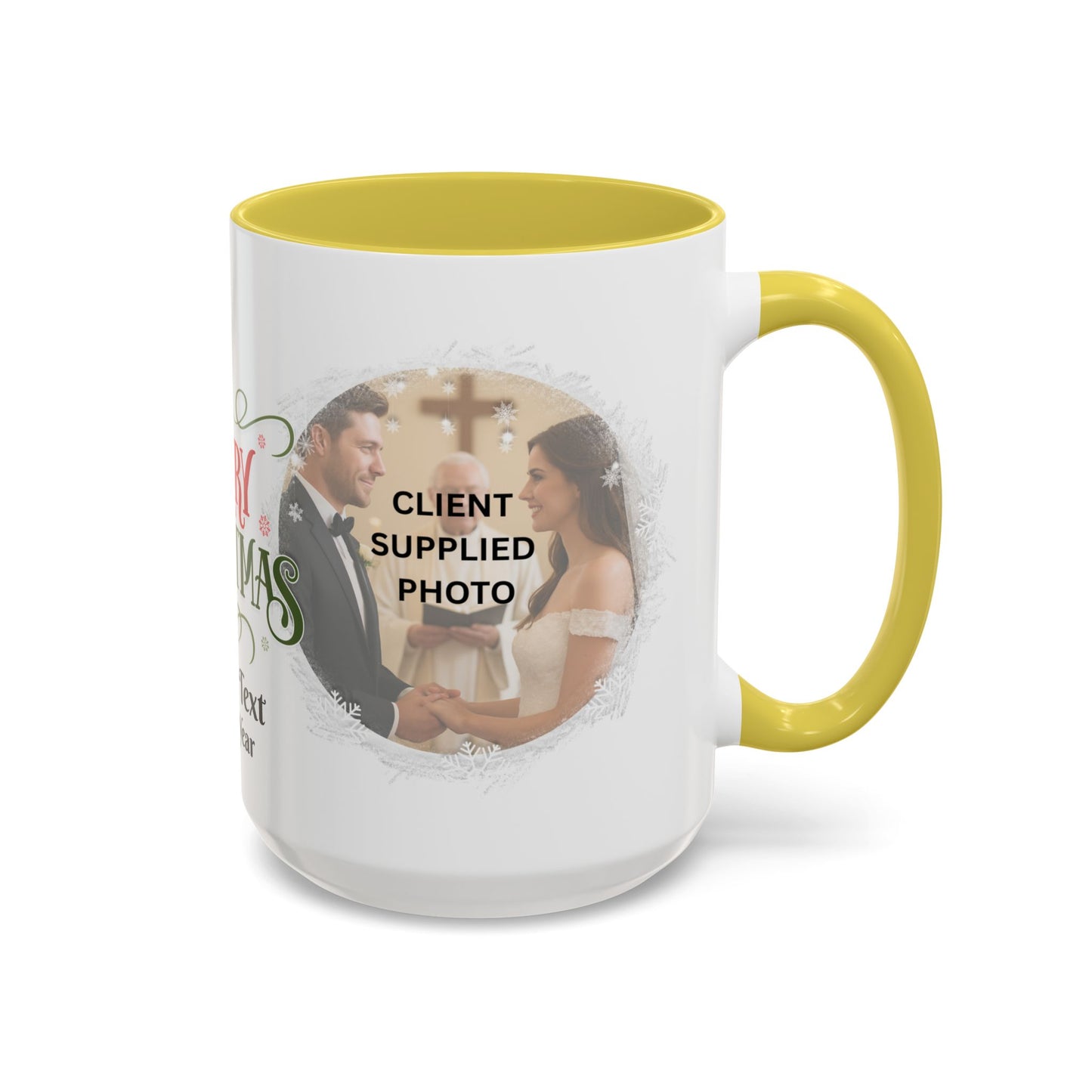 First Year Married Photo Mug featuring personalized photo for newlyweds, ideal gift for Mr and Mrs.