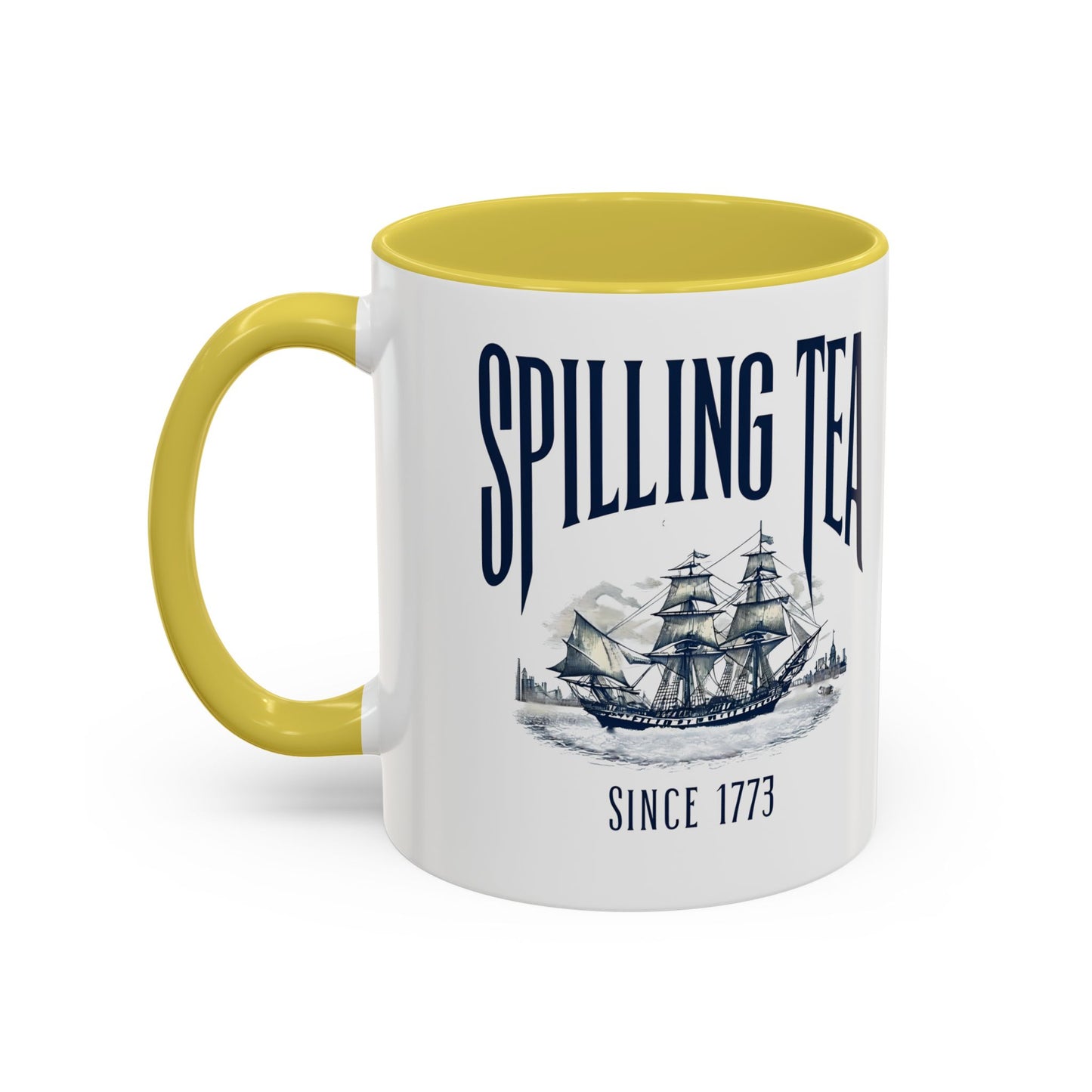 Spilling Tea Since 1773 Coffee Mug, Patriotic Coffee Mug, Funny Patriot Gift, American Freedom, Memorial Day