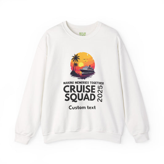 Personalized Cruise Squad 2025 Sweatshirt, 2025 Cruise Sweatshirt, Family Cruise Sweatshirt, Custom Cruise Apparel, Cruise Gifts