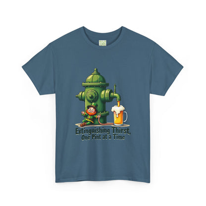 Funny Extinguishing Thirst Unisex Heavy Cotton Tee - Perfect for Pub Lovers, Beer Enthusiasts, Party Goers, Gift, Unisex
