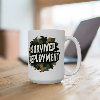 National Guard Survived Deployment Mug, Military Pride, Veteran Coffee Mug, Army National Guard Gift, Veteran Appreciation (11oz & 15oz)