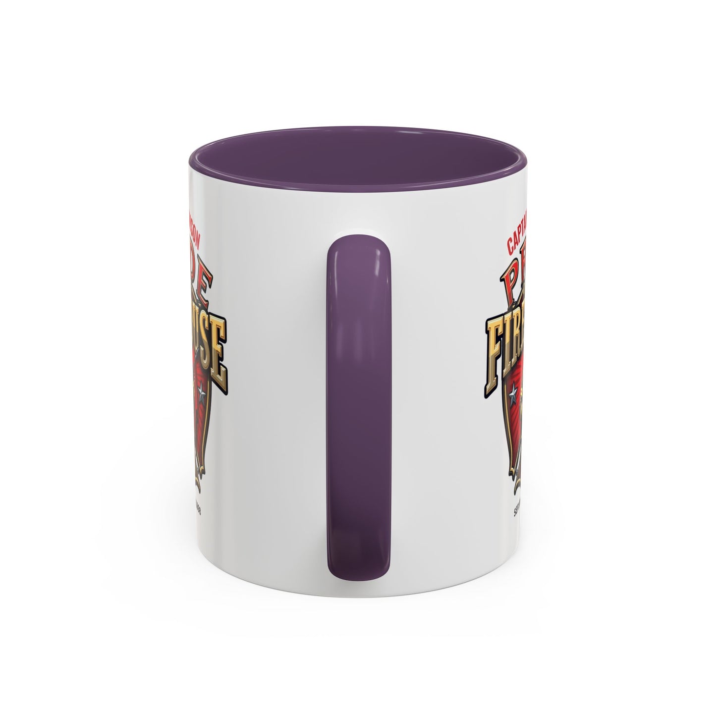 Personalized Pride of the Firehouse Shield Mug, Fire Department, Fire Fighter Gift, Firefighter Mug, Firefighter Dad Gift