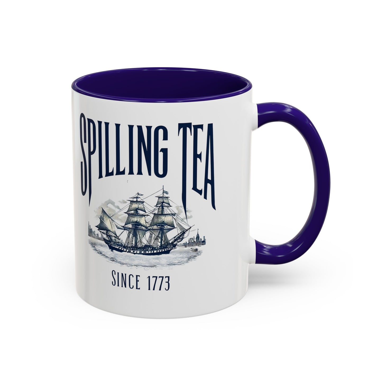 Spilling Tea Since 1773 Coffee Mug, Patriotic Coffee Mug, Funny Patriot Gift, American Freedom, Memorial Day