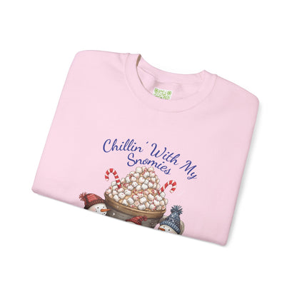 Chillin with my Snomies Sweatshirt, Snowman Apparel, Funny Snowman Shirt, Cute Snowman, Let It Snow, Snowman Lover Gift