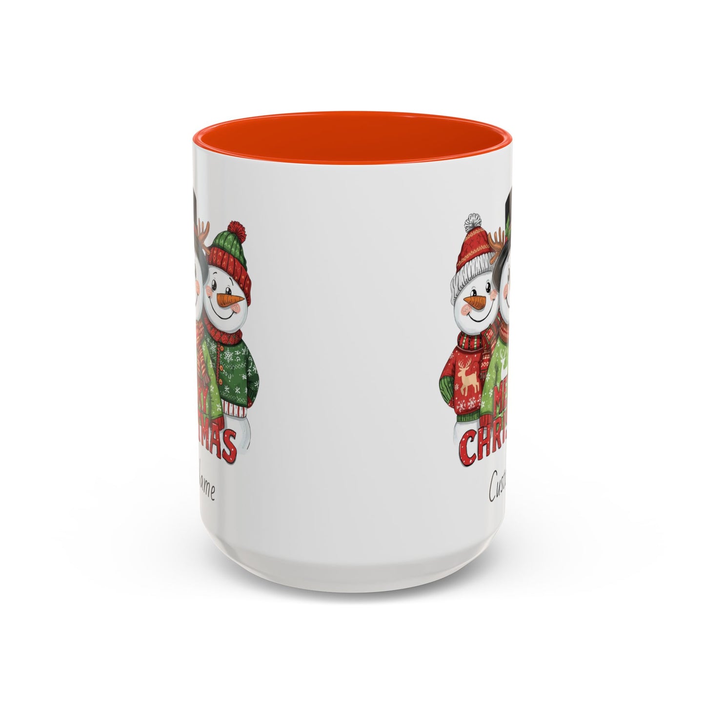 Cheerful Christmas Snowman Mug, Snowman Coffee Mug, Cute Christmas Mug, Snowman Gift for Her, Gift for Neighbors