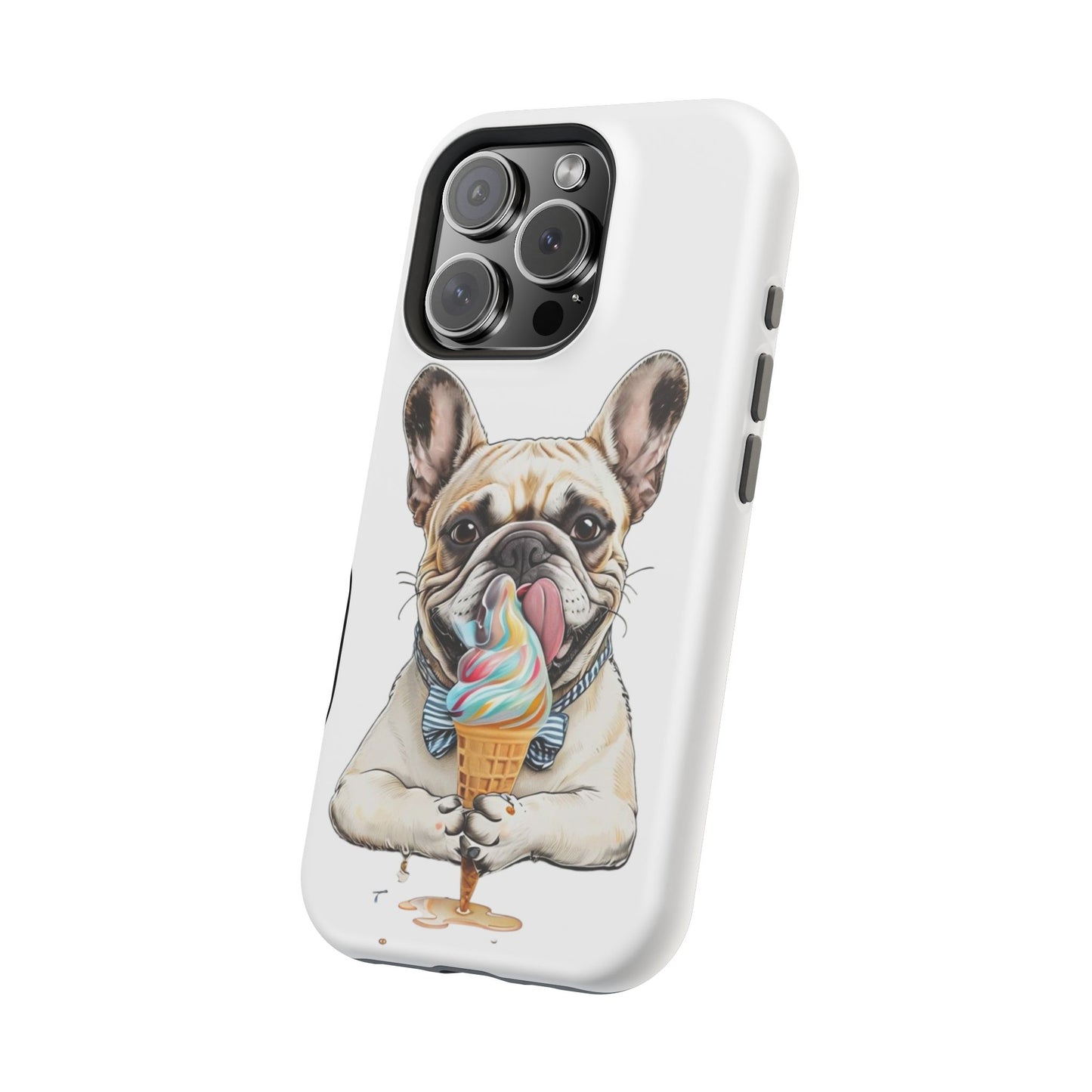 French Bulldog iPhone Case, Ice Cream Phone Case, Frenchie Mom Gift, Dog Phone Case, French Bulldog Lover Gift