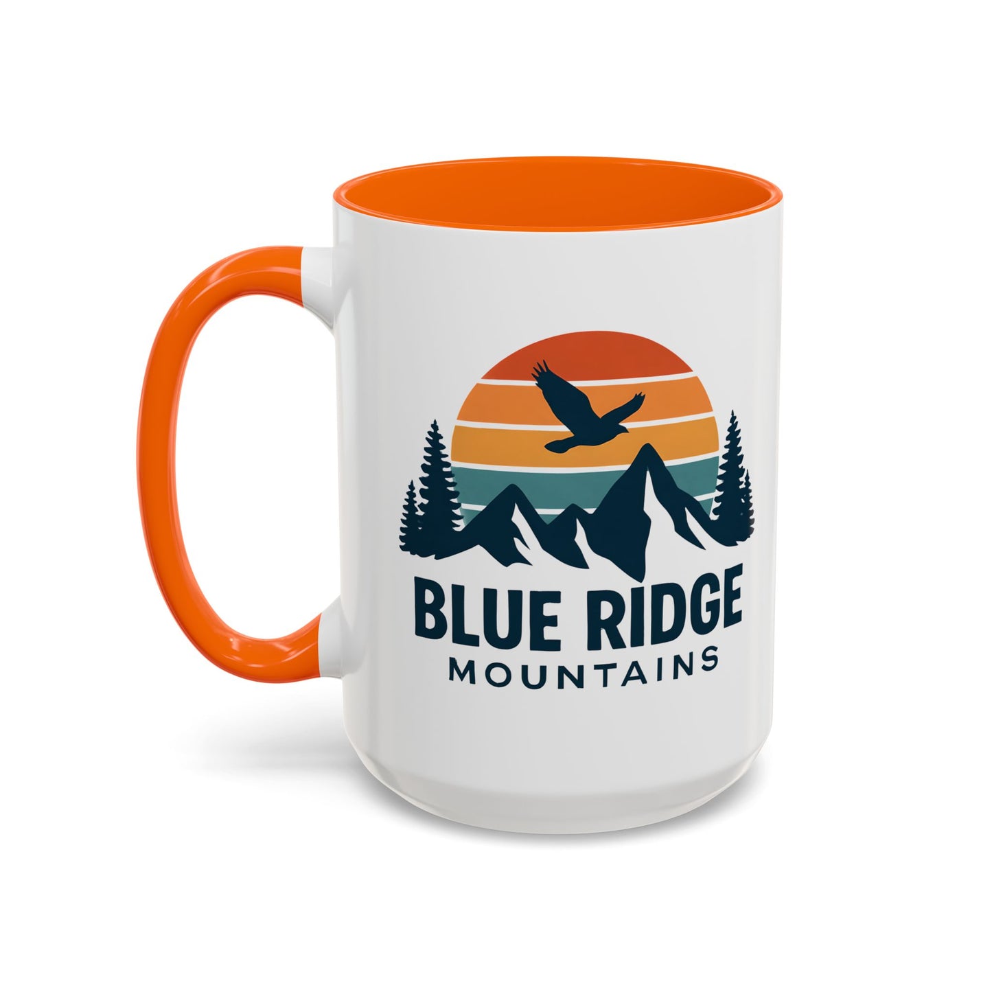 Blue Ridge Mountains Accent Coffee Mug, Appalachian Trail Mug, Smokey Mountains Souvenir, North Carolina Gift, Virginia Gift
