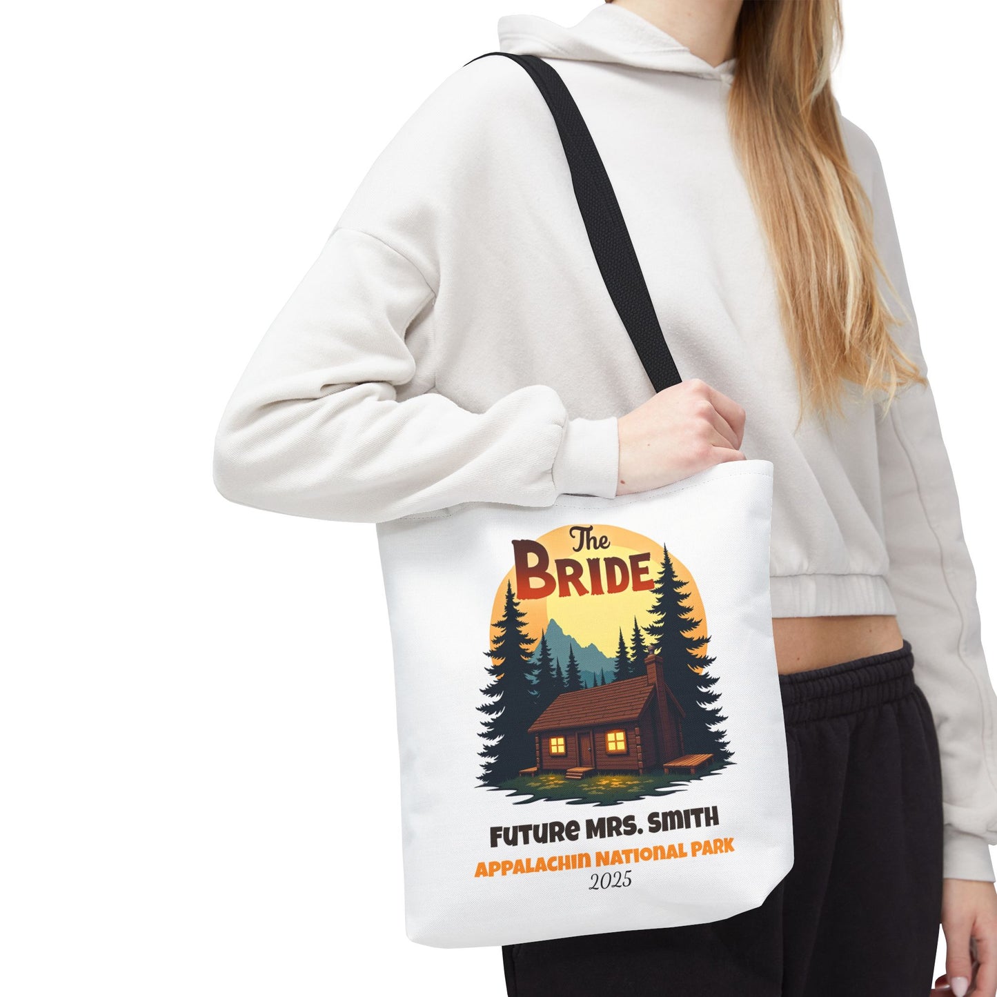 Camp Bride Tote Bag, Bride Beach Bag, Bridal Tote Bag, Camp Bachelorette, Bach Party Favors, Custom Beach Bag