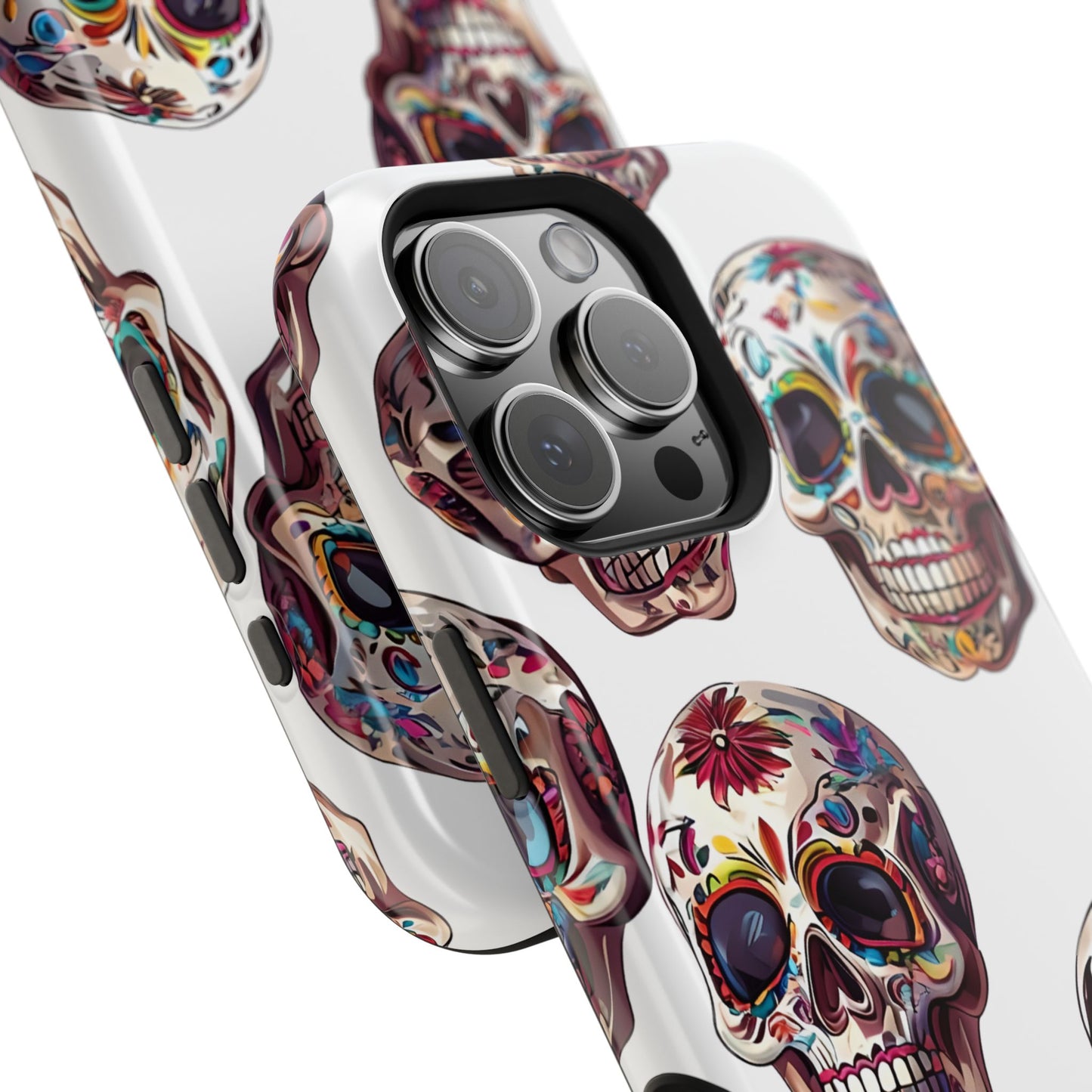 Sugar Skull Phone Case, Dia De Los Muertos, Day Of The Dead, Mexican Tradition, Sugar Skull Art, Wireless Charger