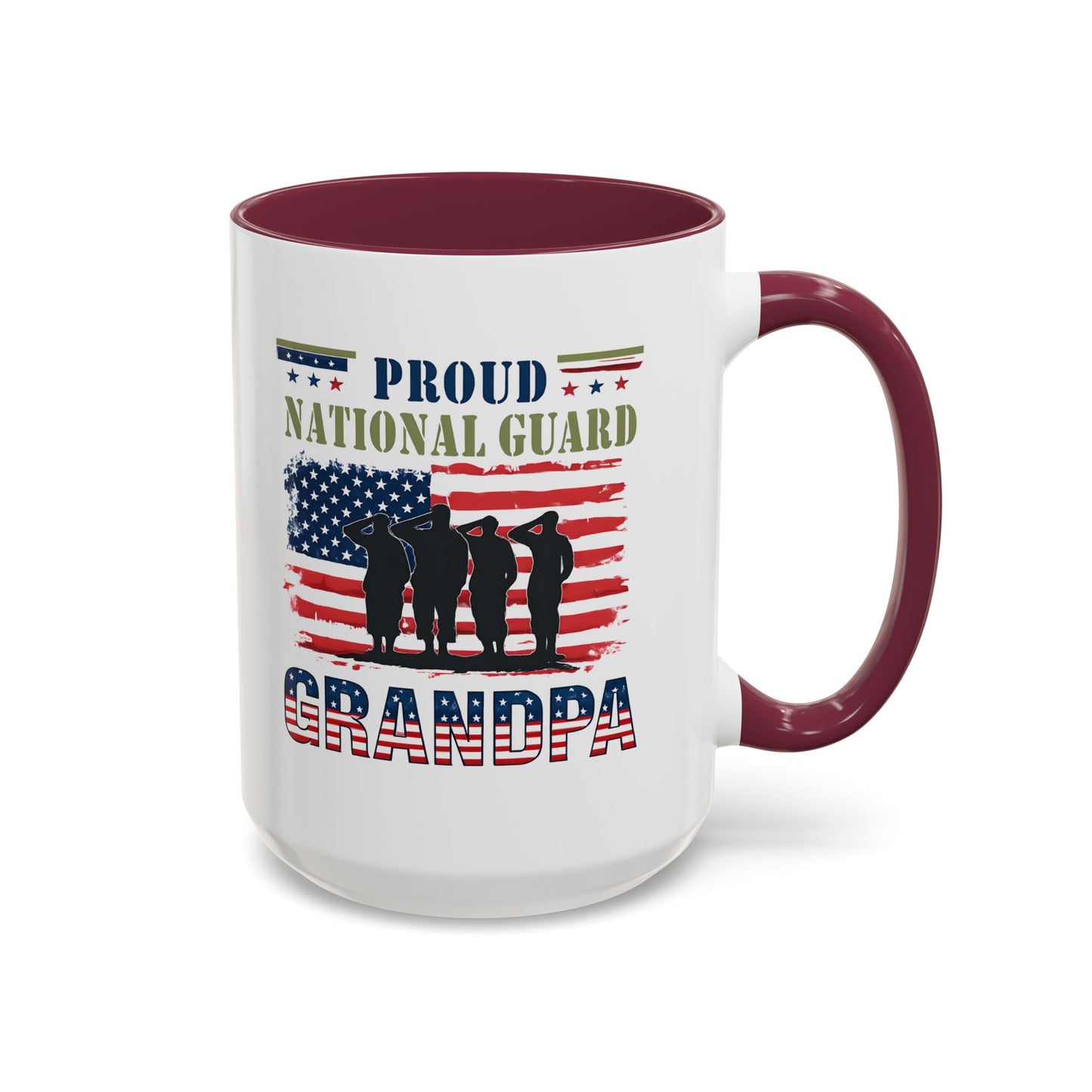 National Guard, Proud Grandpa Coffee Mug, Veteran Appreciation, Gift for Heroes, Military Family Gift