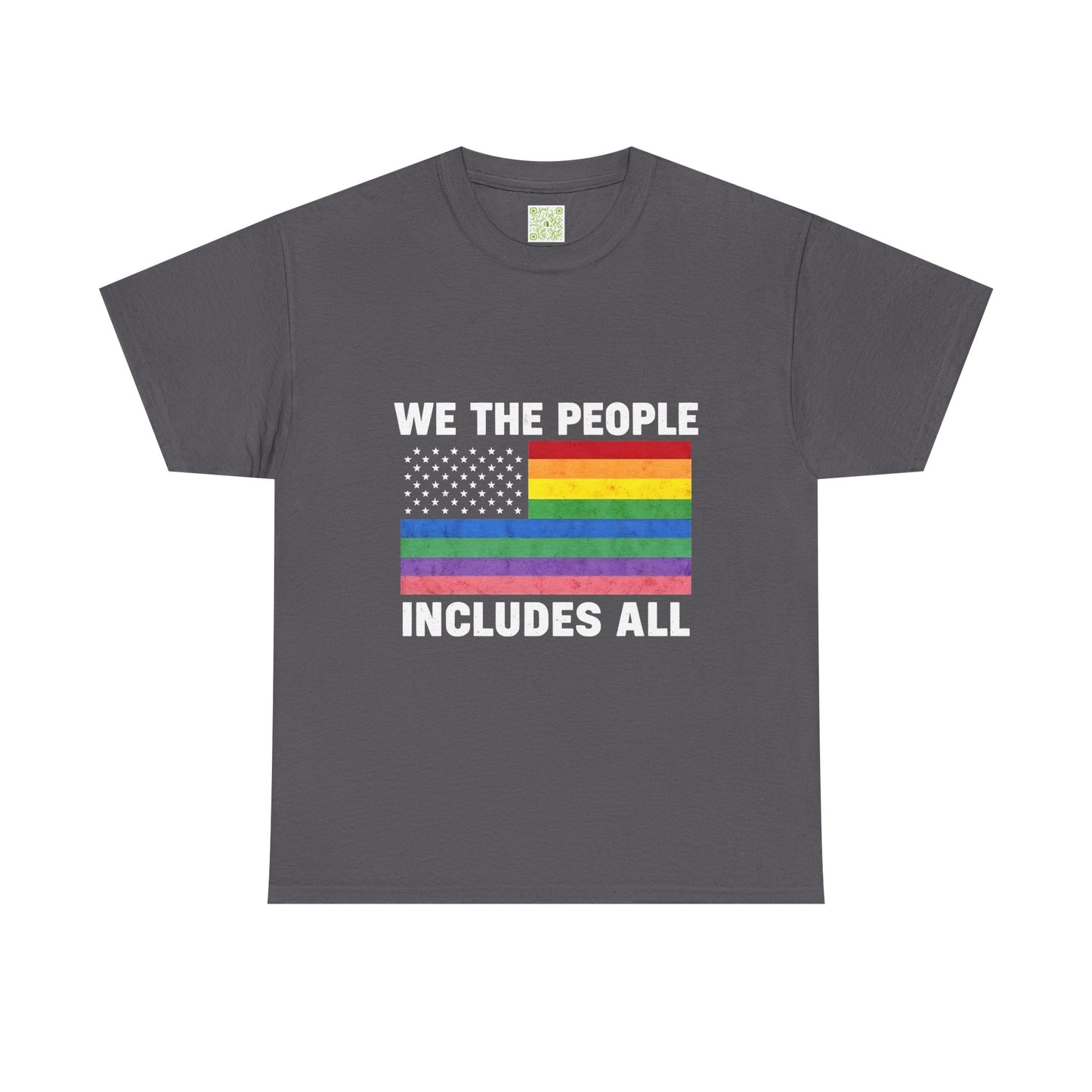 Inclusivity Pride Unisex Cotton Tee, We The People Pride Flag, Pride Month Tee, Queer Shirt, LGBT Shirt, Equal Rights