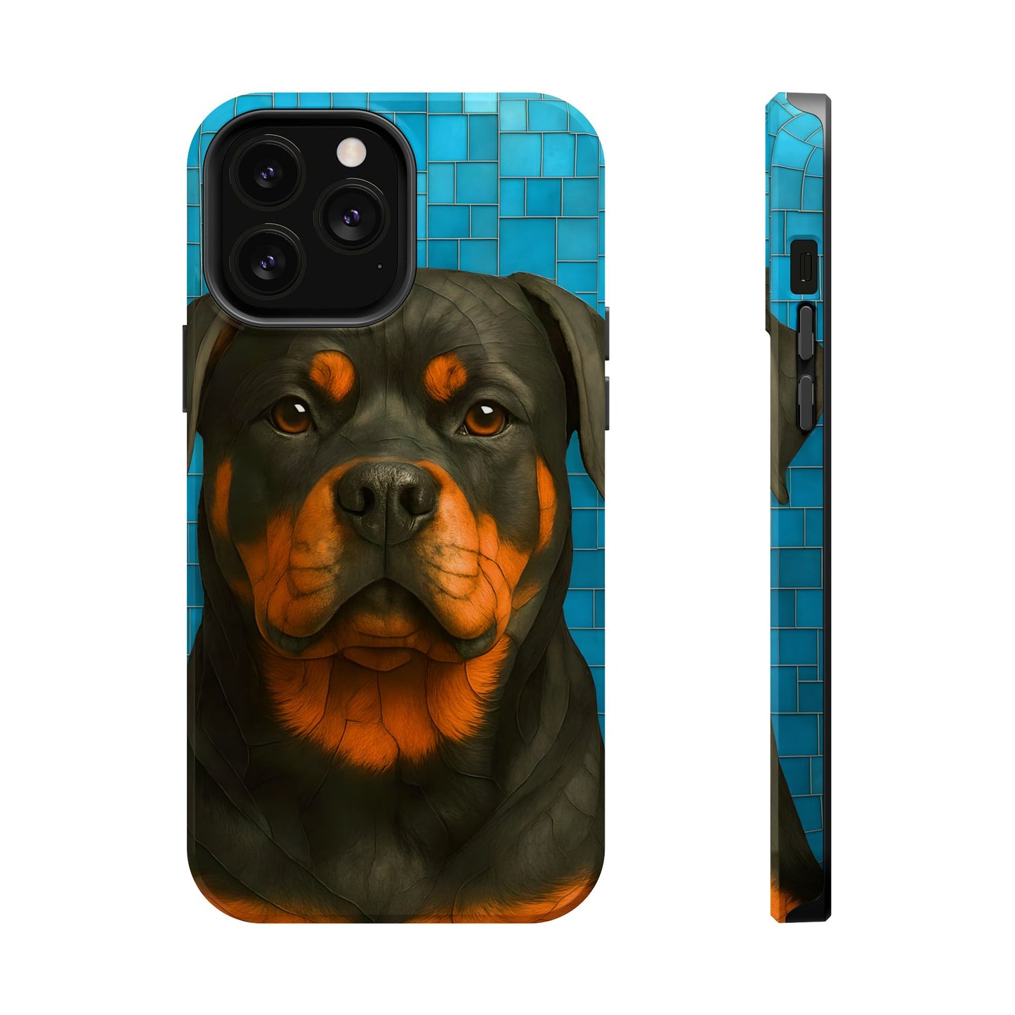 Rottweiler Mosaic Phone Case, Rottie Mama Phone Cover, Rottweiler Mama Gift, Dog Lover Gift, iPhone Dog Case