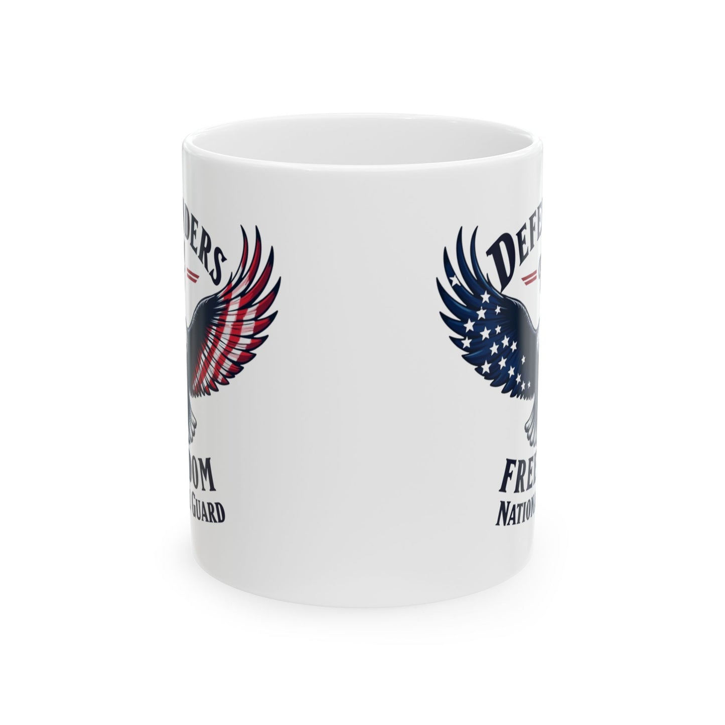 Army National Guard Mug, Patriotic Coffee Cup, Eagle Flag Design, Veteran Appreciation, American Pride Gift, 11oz 15oz