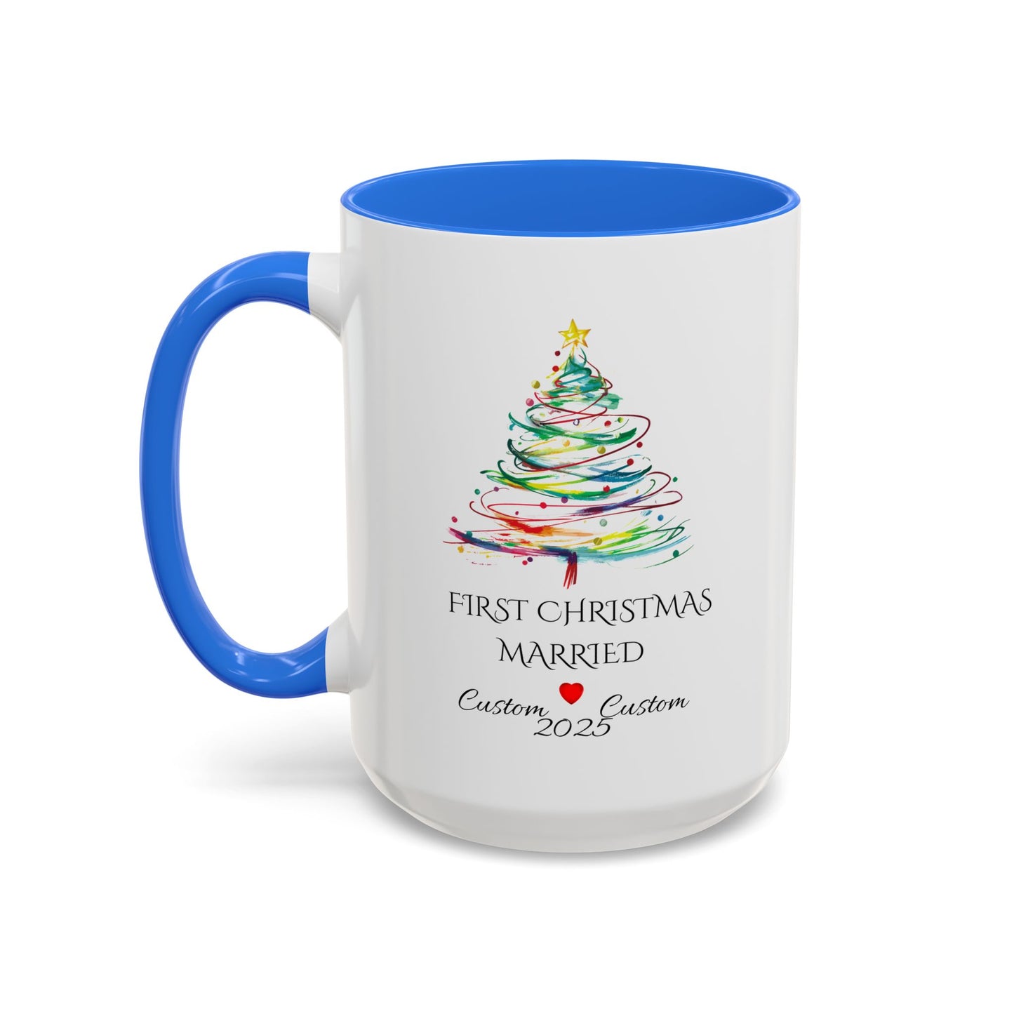 First Year Married Mug, Mr and Mrs Mug, Couple Mug, First Christmas Married, Just Married Gift, Newlywed Gift Ideas
