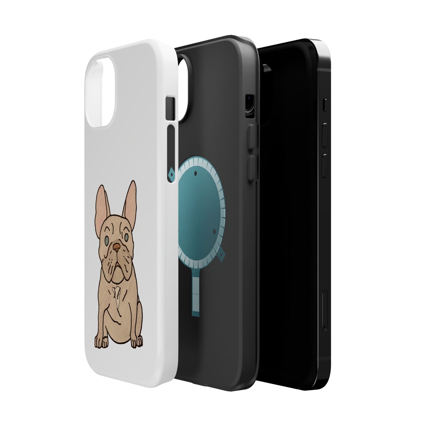 French Bulldog Magnetic Tough Case, Cute Pet Phone Cover, Dog Lover Gift, MagSafe Phone Protector, Unique Phone Accessory