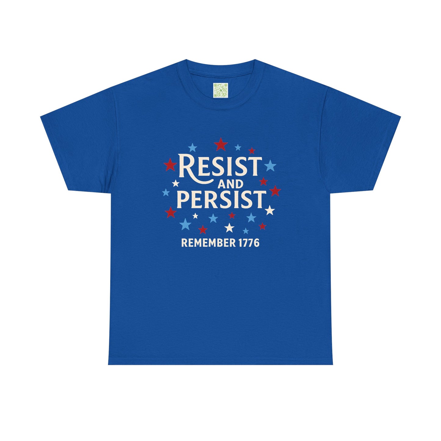 Resist and Persist Tee, Unisex Cotton, Fourth of July Shirt, Memorial Day Shirt, Patriotic Shirt, Freedom Shirt, USA Flag Tee