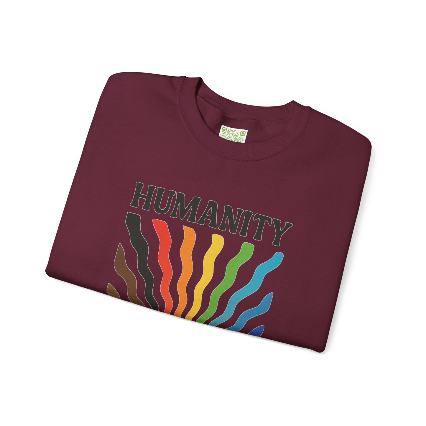 Pride Month Crewneck Sweatshirt, Humanity is Inclusive, LGBT Shirt, Lesbian Pride, Bisexual, Transgender, Equal Rights, pridemonth