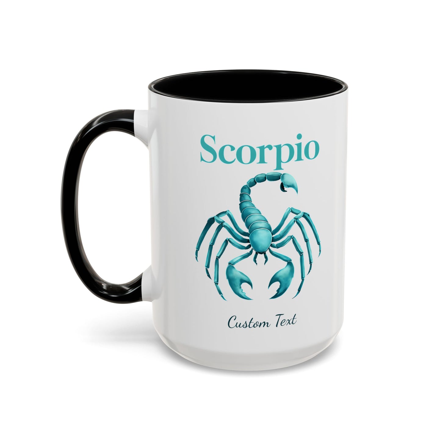 Personalized Scorpio Zodiac Accent Coffee Mug, Astrology Mug, Zodiac Sign Gift, Custom Scorpio Birthday Gift