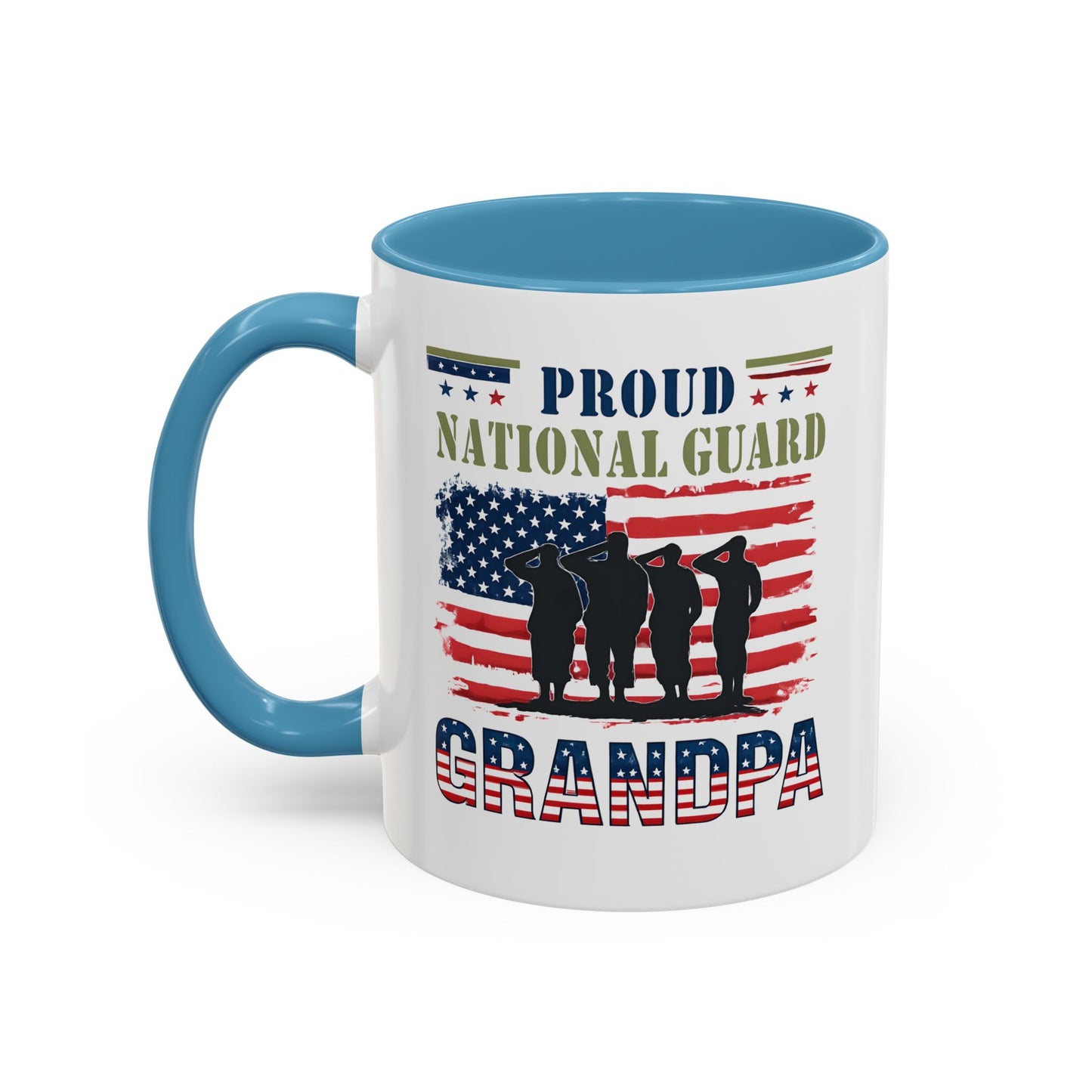 Proud National Guard Grandpa Coffee Mug, Army National Guard, Veteran Appreciation, Gift for Heroes, Military Family Gift