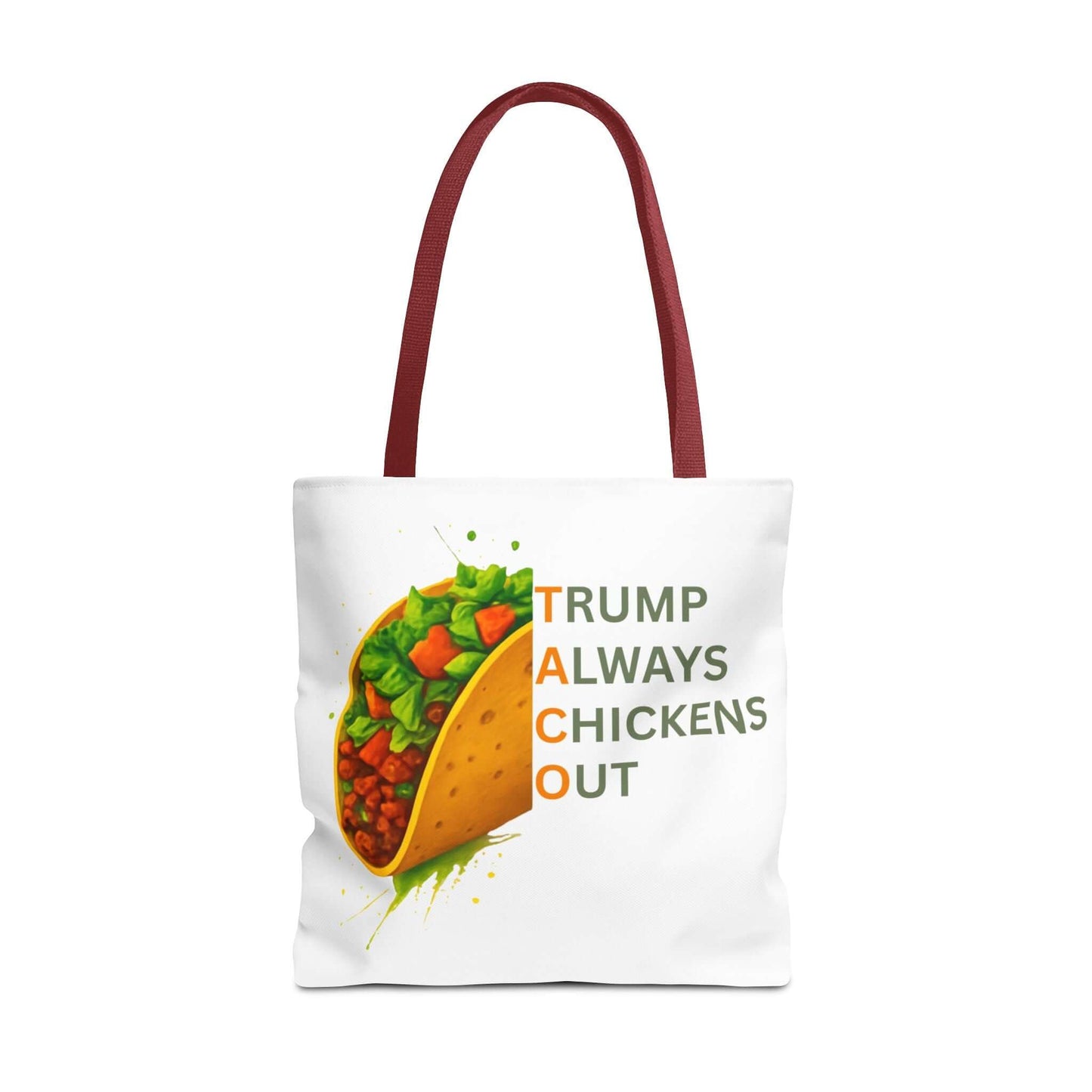 Trump Always Chickens Out TACO Tote, Subtle Anti Trump, Democrat Gift Tote, FDT Tote, Anti-MAGA, Political Tote