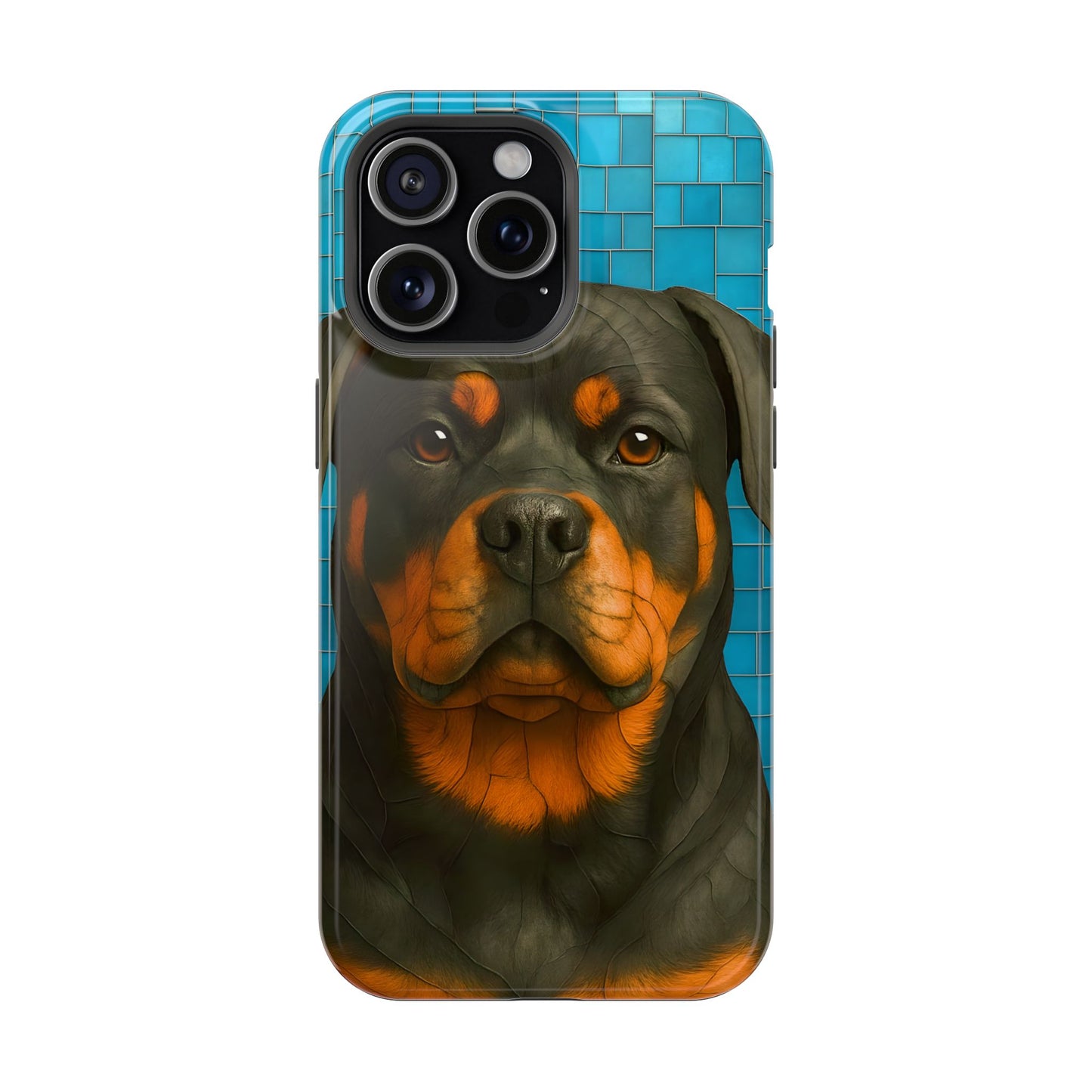 Rottweiler Mosaic Phone Case, Rottie Mama Phone Cover, Rottweiler Mama Gift, Dog Lover Gift, iPhone Dog Case