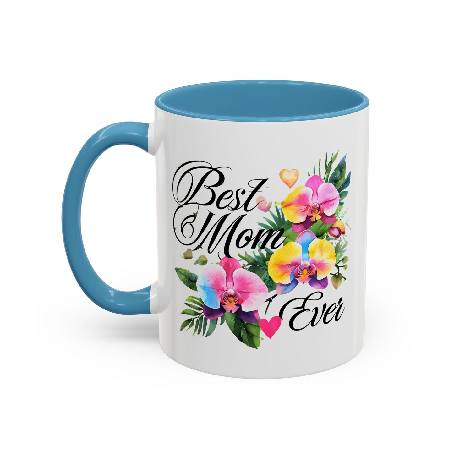 Floral Best Mom Coffee Mug, Vibrant Tea Mug for Mom, Unique Mother's Day Gift, Appreciation Gift for Her