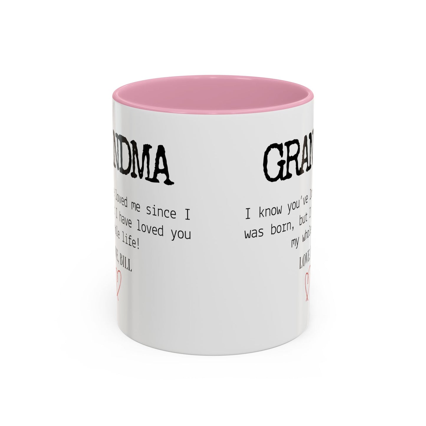 Personalized Grandma Mug, Gift from Grandchild, Custom Message Coffee Cup, Grandma Birthday Gift, Mother’s Day Mug, Sentimental Gift for Grandma