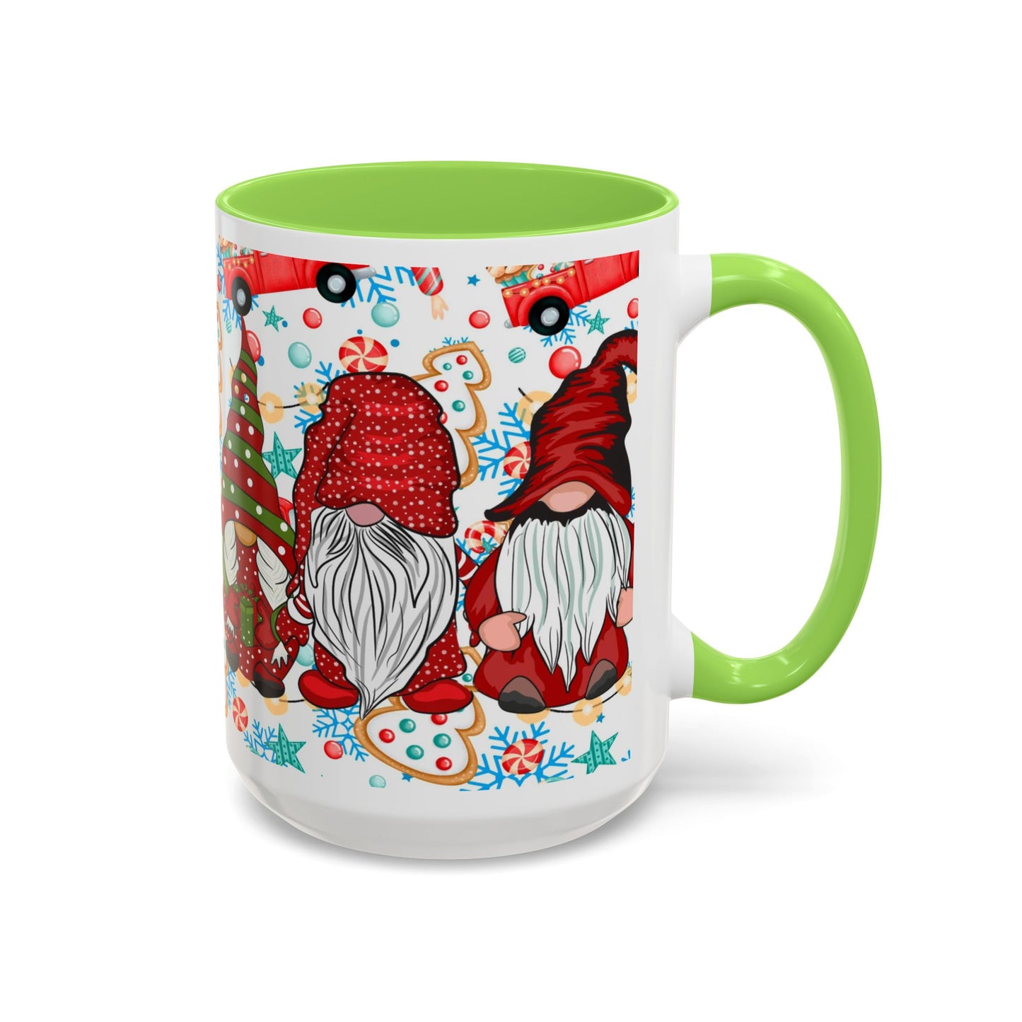 Gingerbread Christmas Gnome Mug with Cookies and Candy, Cute Holiday Coffee Cup, Festive Gnome Lover Gift, Winter Hot Cocoa Mug, Holiday Kitchen Drinkware